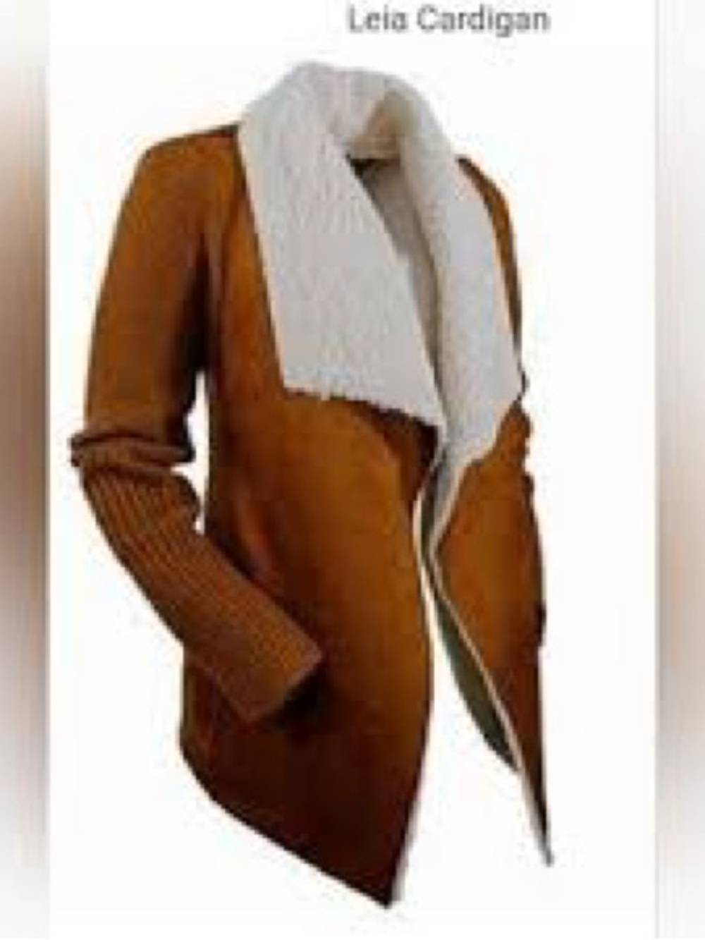 Outback Trading Co Women’s Leia Knit Faux Suede Western Outdoor Cardigan